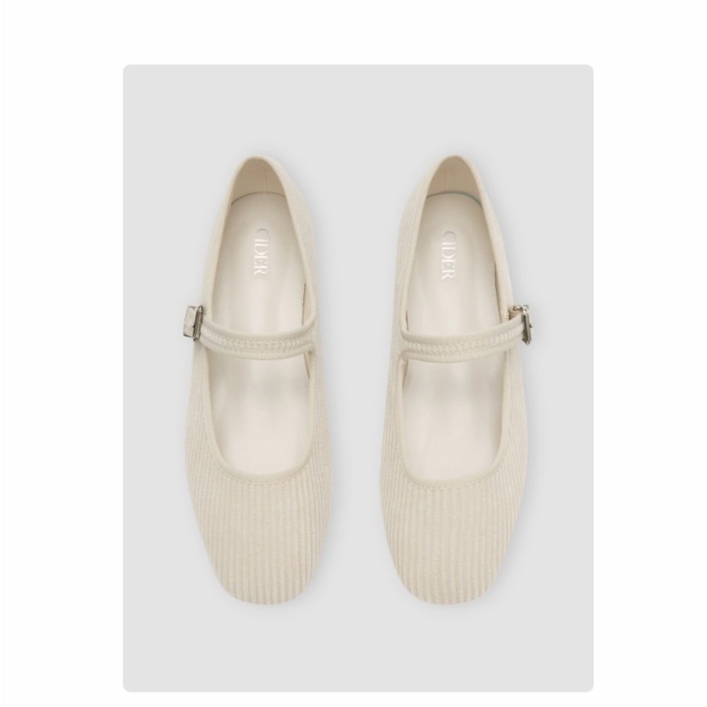 CORDUROY MARY JANE FLATS
